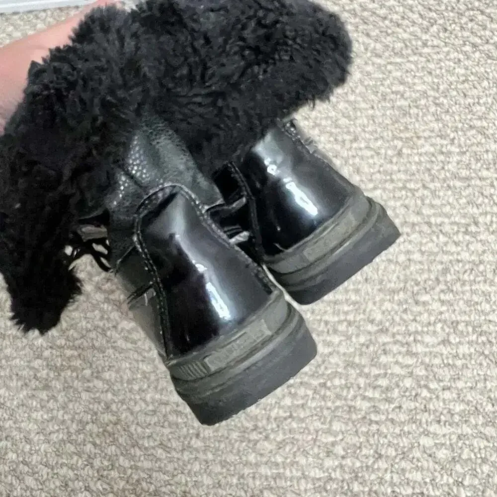 Aquatherm santana black winter  fur warm boots size 6